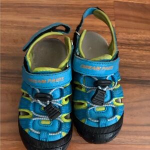 Dream Pairs Kids Blue and Lime Active Sandals